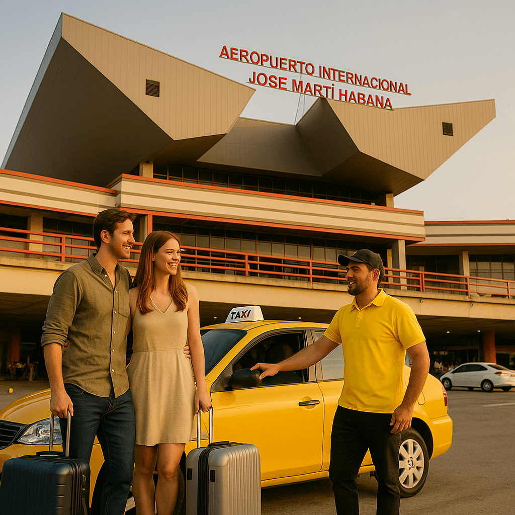 Aeropuerto jose marti foto clientes y chofer | taxi to or from airports | cubadriver